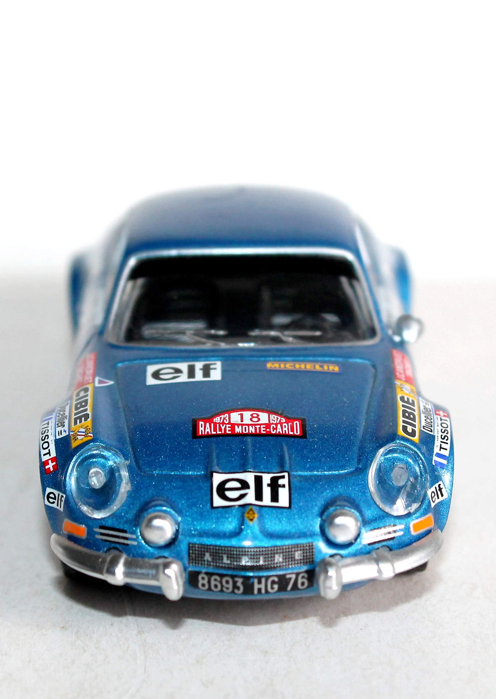 Hình thu nhỏ: IXO 1/43 ALPINE RENAULT A110 1973 RALLYE MONTE CARLO #18 ANDRUET VOITURE COURSE