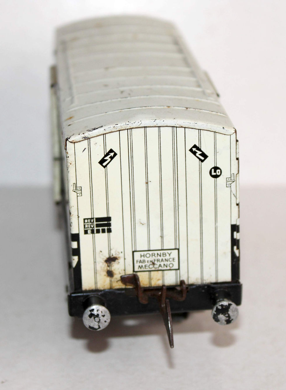Miniatura: HORNBY O 1/48 N° I S, WAGON REFRIGERANT STEF FOURGON FRIGORIFIQUE ISOTHERME SNCF