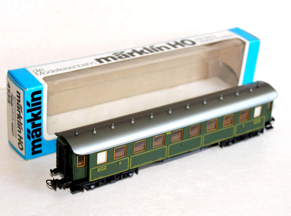 Hình thu nhỏ: MARKLIN HO 4135 VOITURE VOYAGEUR 3e CLASSE, WAGON PASSAGER BAVIERE K.BAY AMENAGÉ
