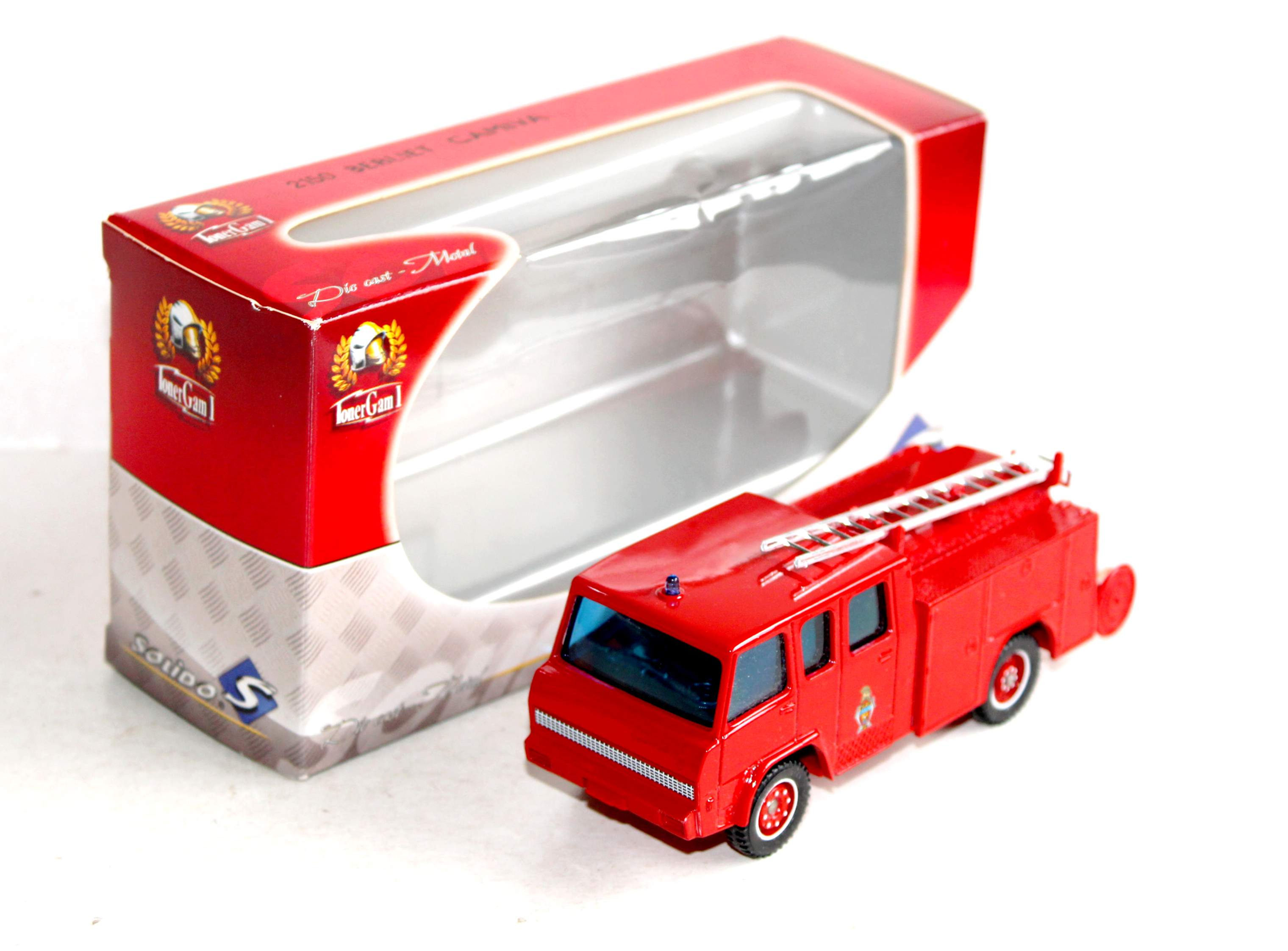 SOLIDO 1/50 POMPIER 2150 BERLIET 770KE CAMIVA CAMION FOURGON 1e SECOURS INCENDIE