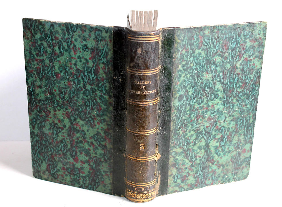 GALERIE DES ARTISTES ANGLAIS D'HOGARTH A NOS JOURS de HAMILTON 1837 FR & ANGLAIS