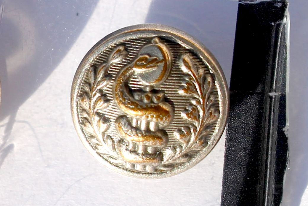 BOUTON UNIFORME ARMEE DE TERRE - OFFICIER DE SANTE 1883-1914 - SUPERIEUR France