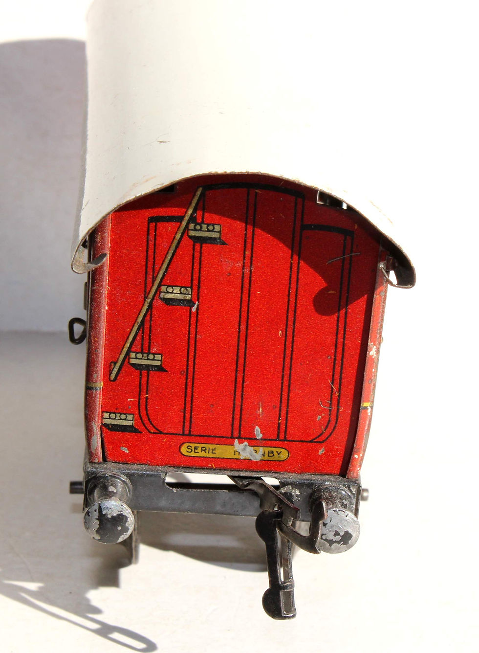 Miniature : RARE HORNBY 1924 O VOITURE VOYAGEUR A 6 PORTIERE LATERALE OUVRANT 1e CLASSE 2605
