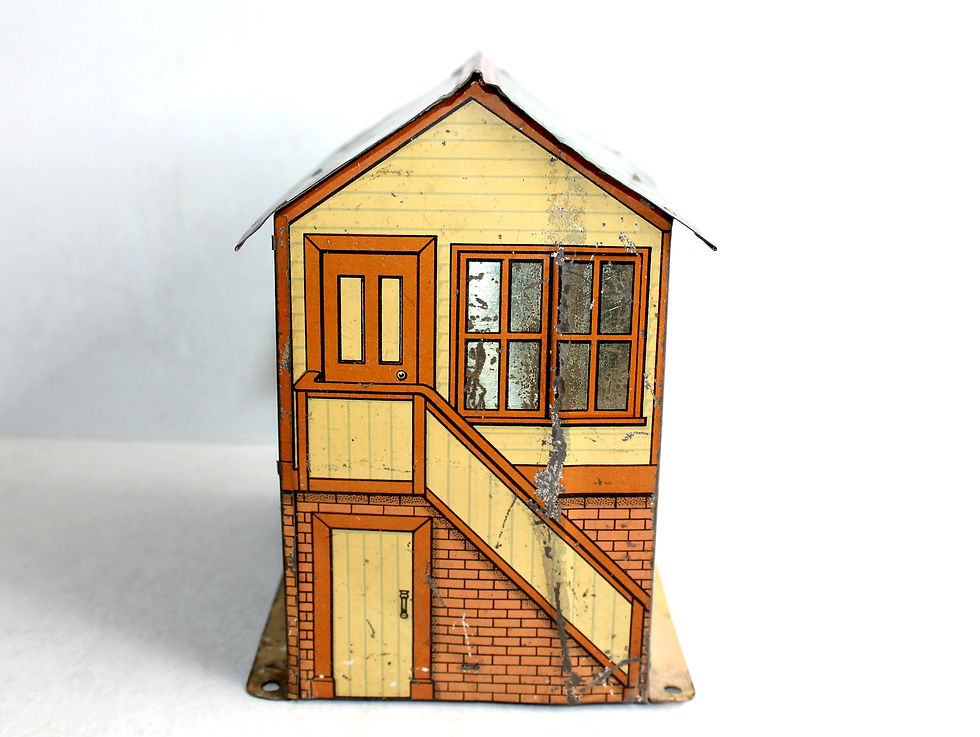 サムネイル： HORNBY O MAQUETTE GARE STATION CABINE SEMAPHORIQUE POSTE D'AIGUILLAGE DECOR TOLE
