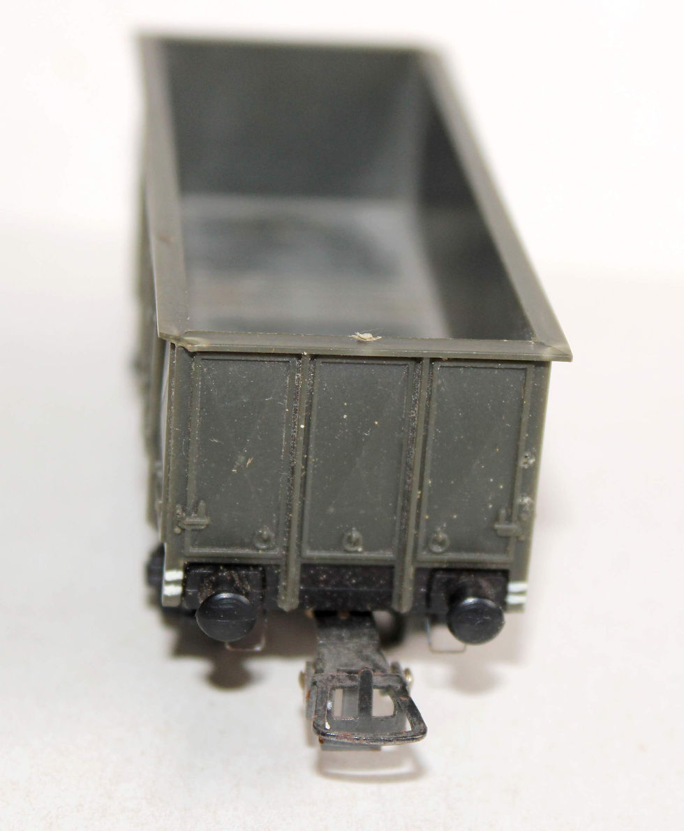 Miniaturebillede: HORNBY HO 708 / 7080 WAGON TOMBEREAU BORD HAUT, MINERALIER, PORTE CONTAINER SNCF