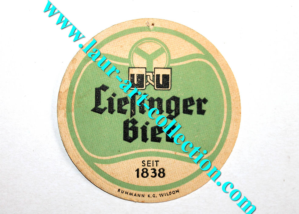 LIESINGER BIER 1838 - RARE ANCIEN SOUS BOCK / DESSOUS VERRE BIERE - BEER COASTER