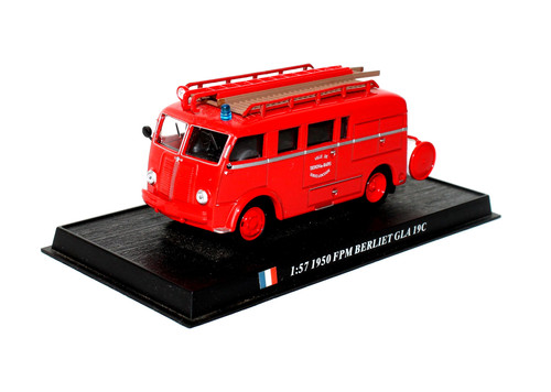 Miniature Camion De Pompiers Hutchkiss - Horloge Décorative - 20x30 Cm - Neuf