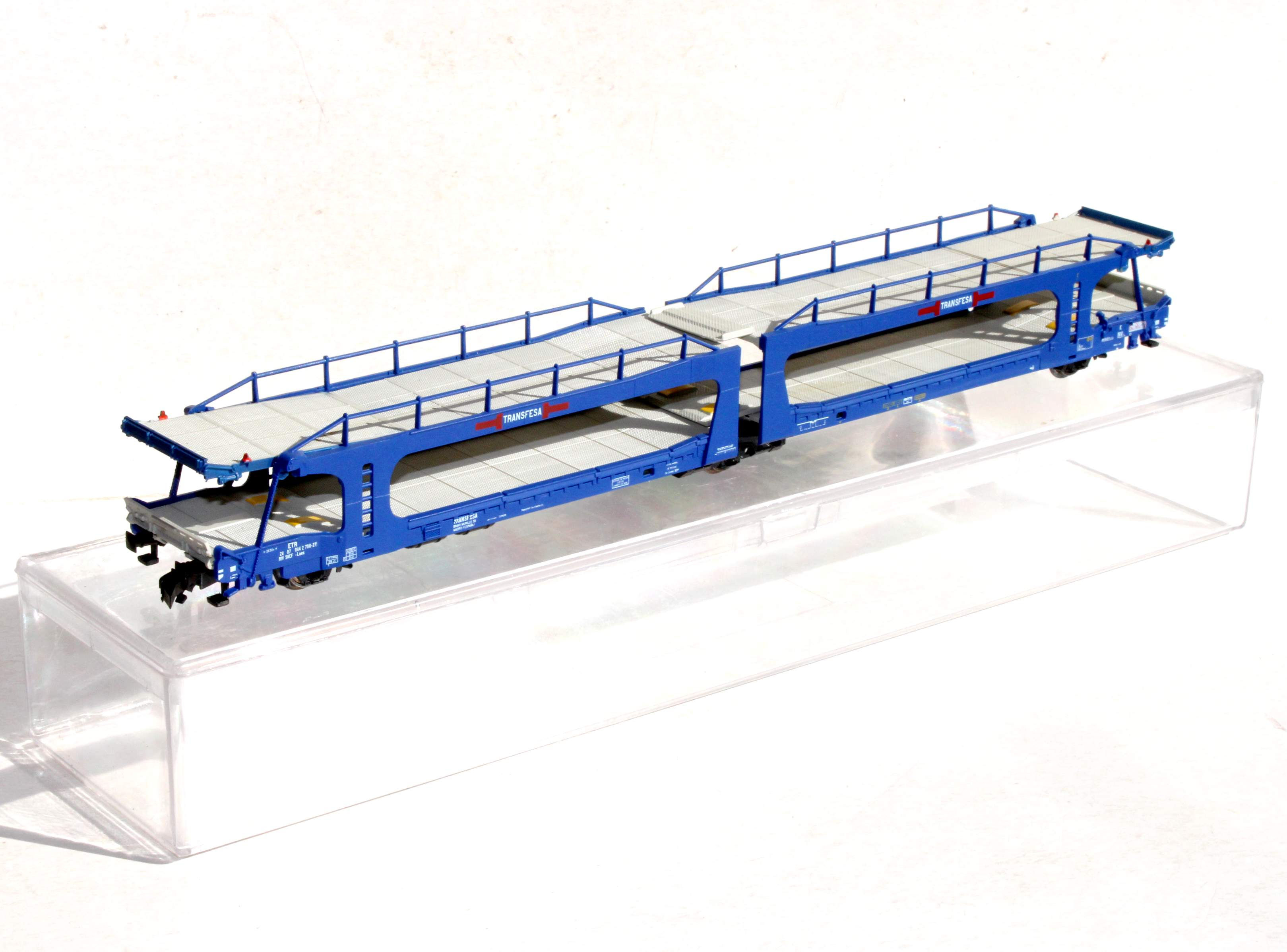 ELECTROTREN HO 6000 DOUBLE WAGON PORTE AUTO ARTICULÉ TRANSFESA TRANSPORT VOITURE