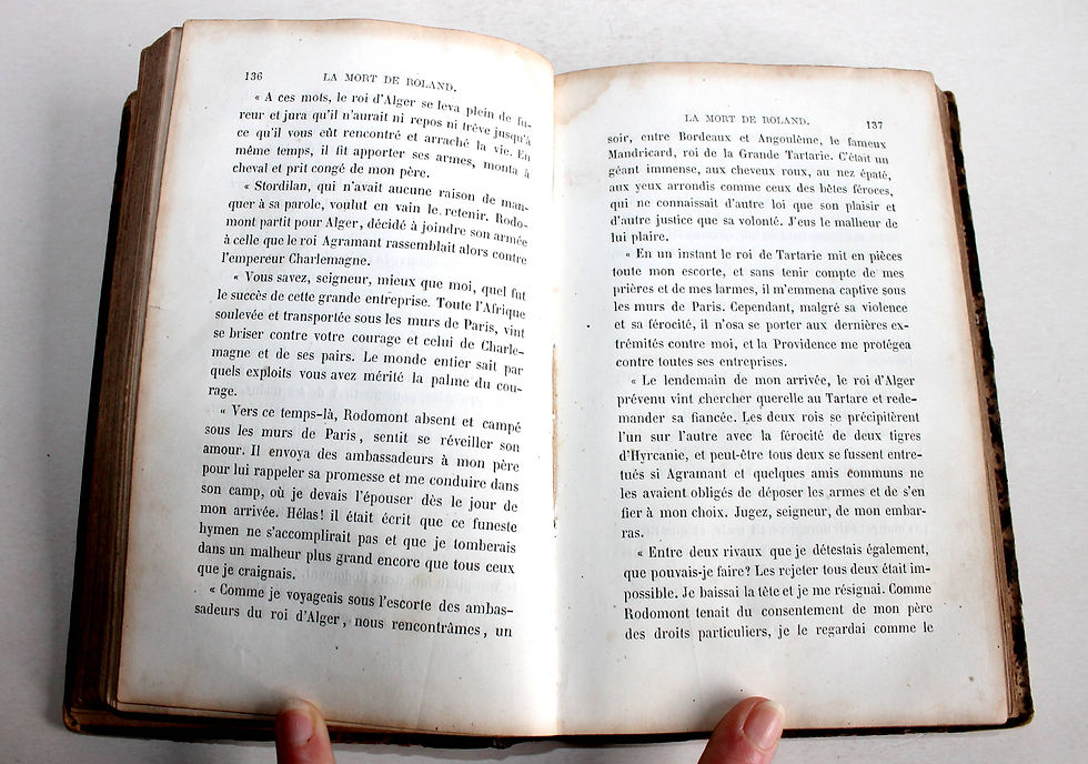 Thumbnail: TRES RARE! LA MORT DE ROLAND, FANTAISIE EPIQUE par A. ASSOLLANT 1860 L. HACHETTE