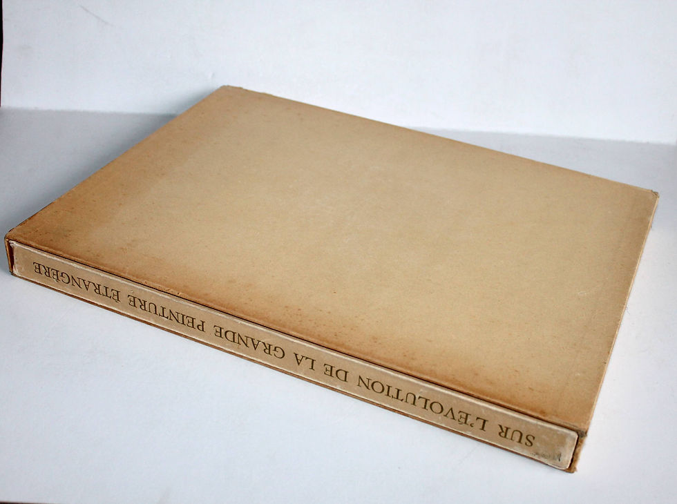 Miniaturebillede: SUR L'EVOLUTION DE LA GRANDE PEINTURE ETRANGERE 1952 de L'ILLUSTRATION BASCHET