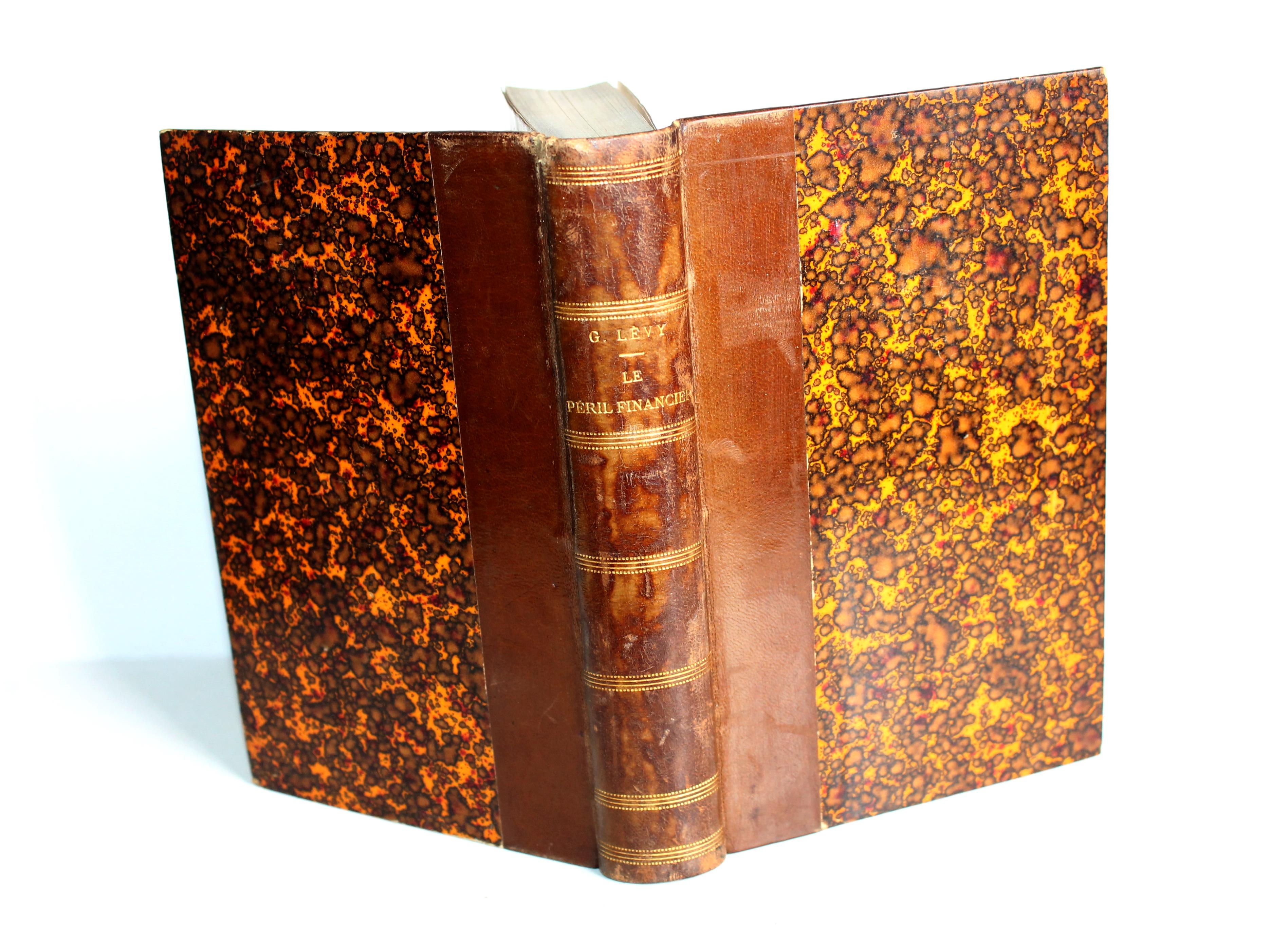 LE PERIL FINANCIER de RAPHAEL GEORGES LEVY 1888 LIBRAIRE LEOPOLD CERF LIVRE XIXe