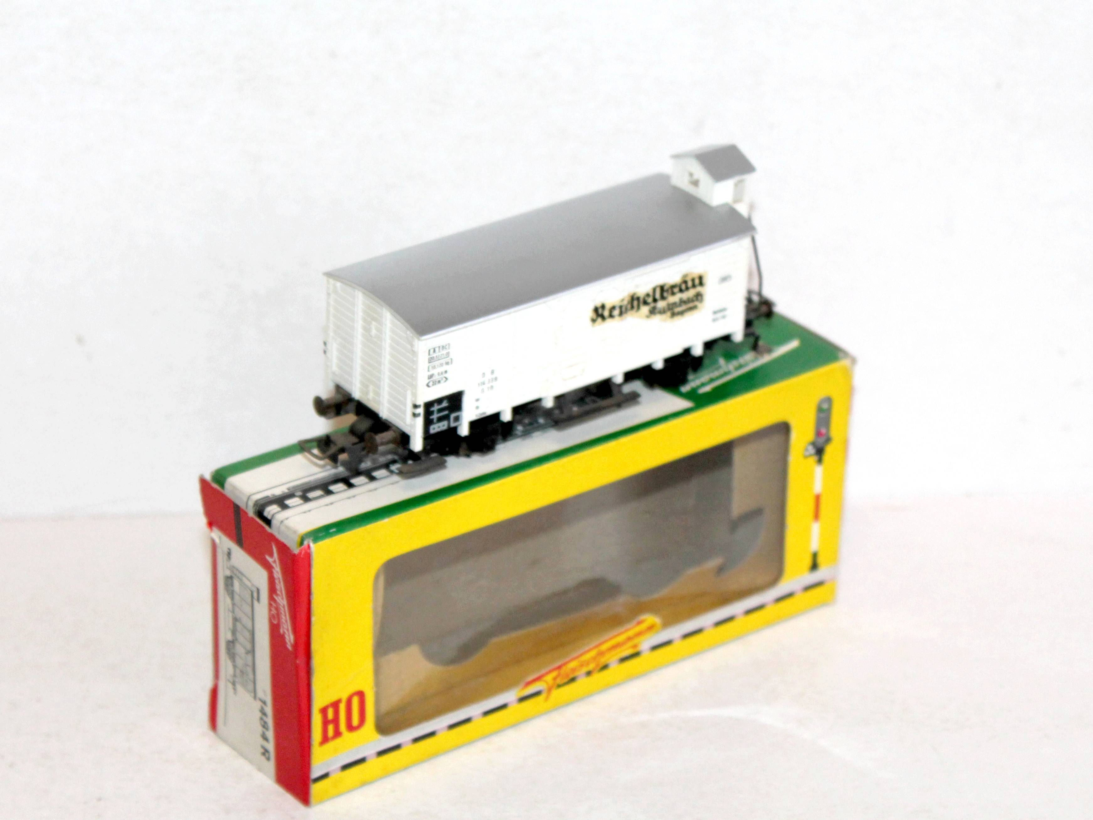 FLEISCHMANN HO 1484 R WAGON REFRIGERANT A CABINE REICHELBRAU FOURGON FRIGO BIERE