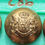 Miniatura: BOUTON UNIFORME SEMI-BOMBÉ MILITAIRE ANGLAIS ARMOIRIE LION LICORNE COURONNE 18mm
