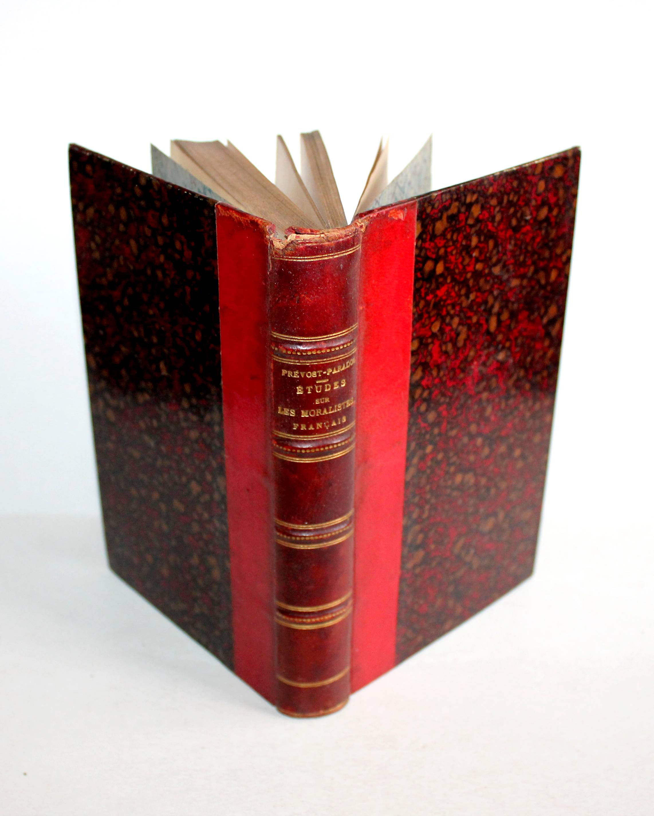 ETUDES SUR LES MORALISTES FRANCAIS + REFLEXIONS de PREVOST-PARADOL 1890 HACHETTE