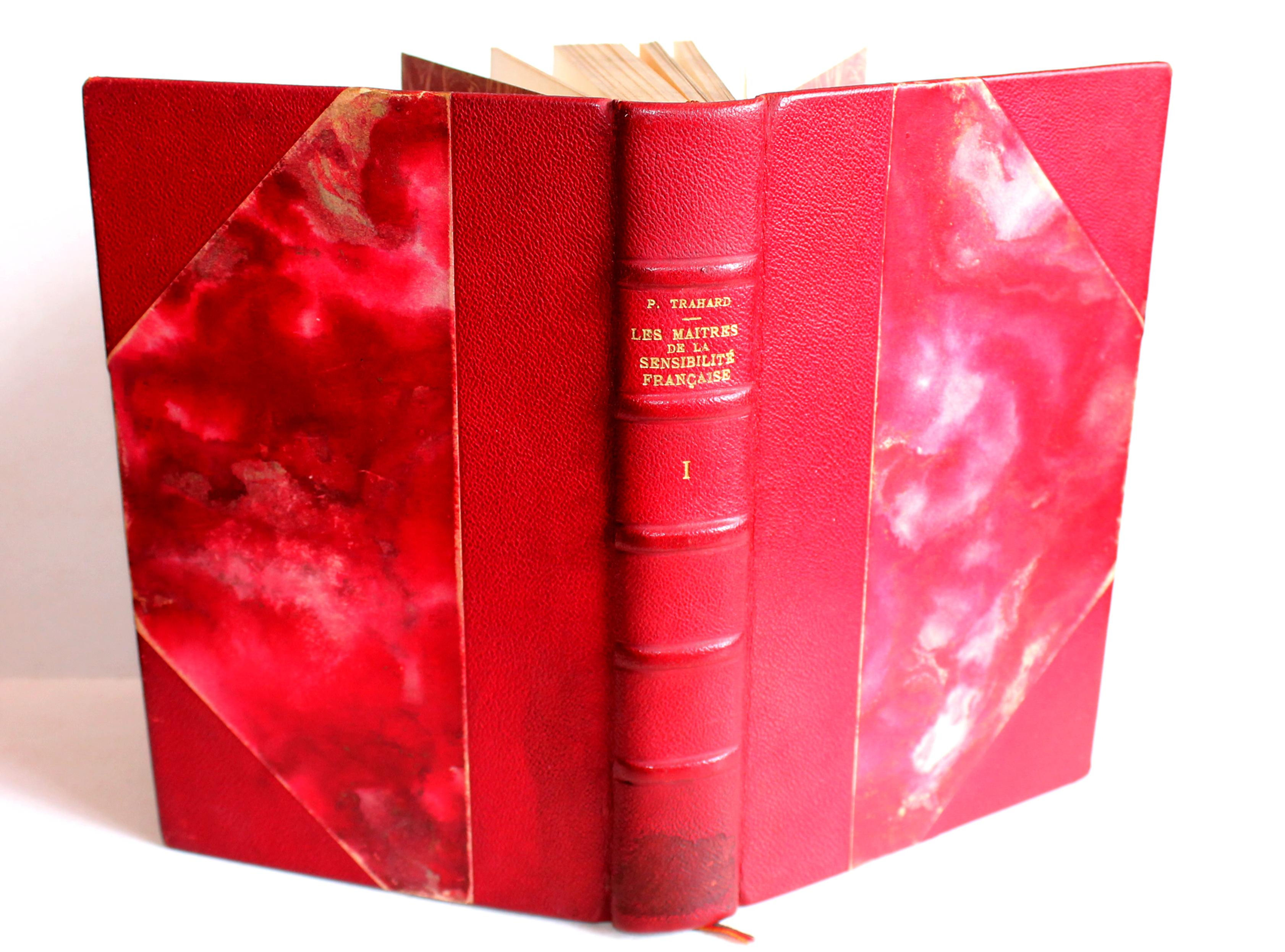 LES MAITRES DE LA SENSIBILITE FRANCAISE AU XVIIIe SIECLE par PIERRE TRAHARD 1931