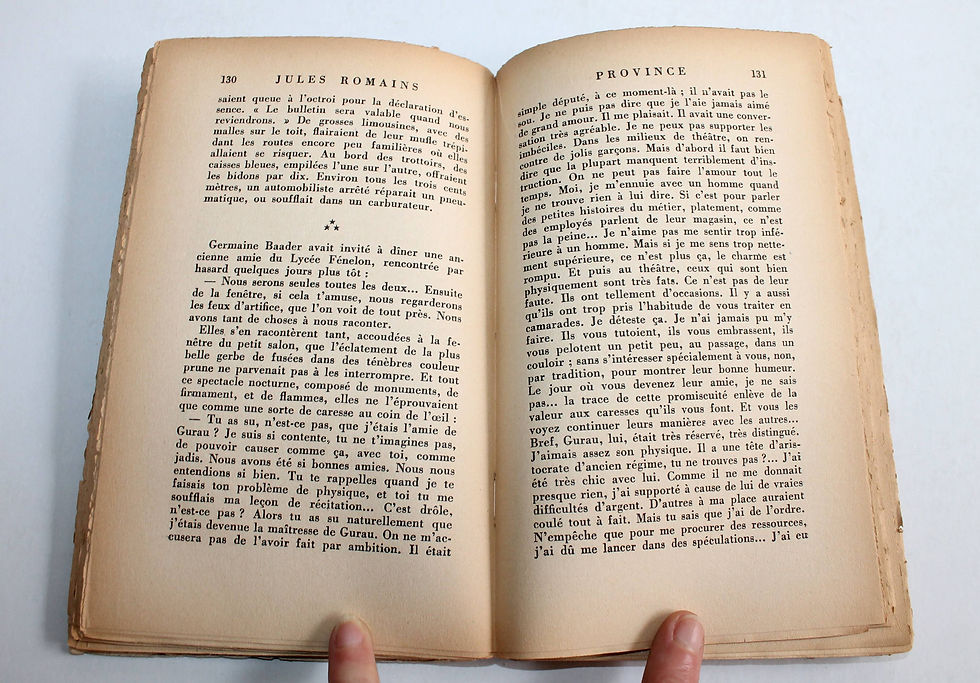 Thumbnail: PROVINCE, LES HOMMES DE BONNE VOLONTE - TOME VIII par J. ROMAINS 1934 FLAMMARION