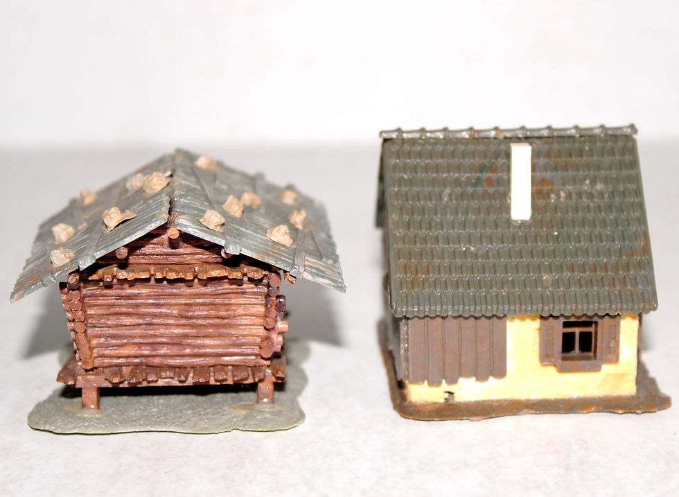 Thumbnail: KIBRI N, 2 MAQUETTE MAISON CHALET MONTAGNE HABITATION SPORT HIVER DECOR DIORAMA