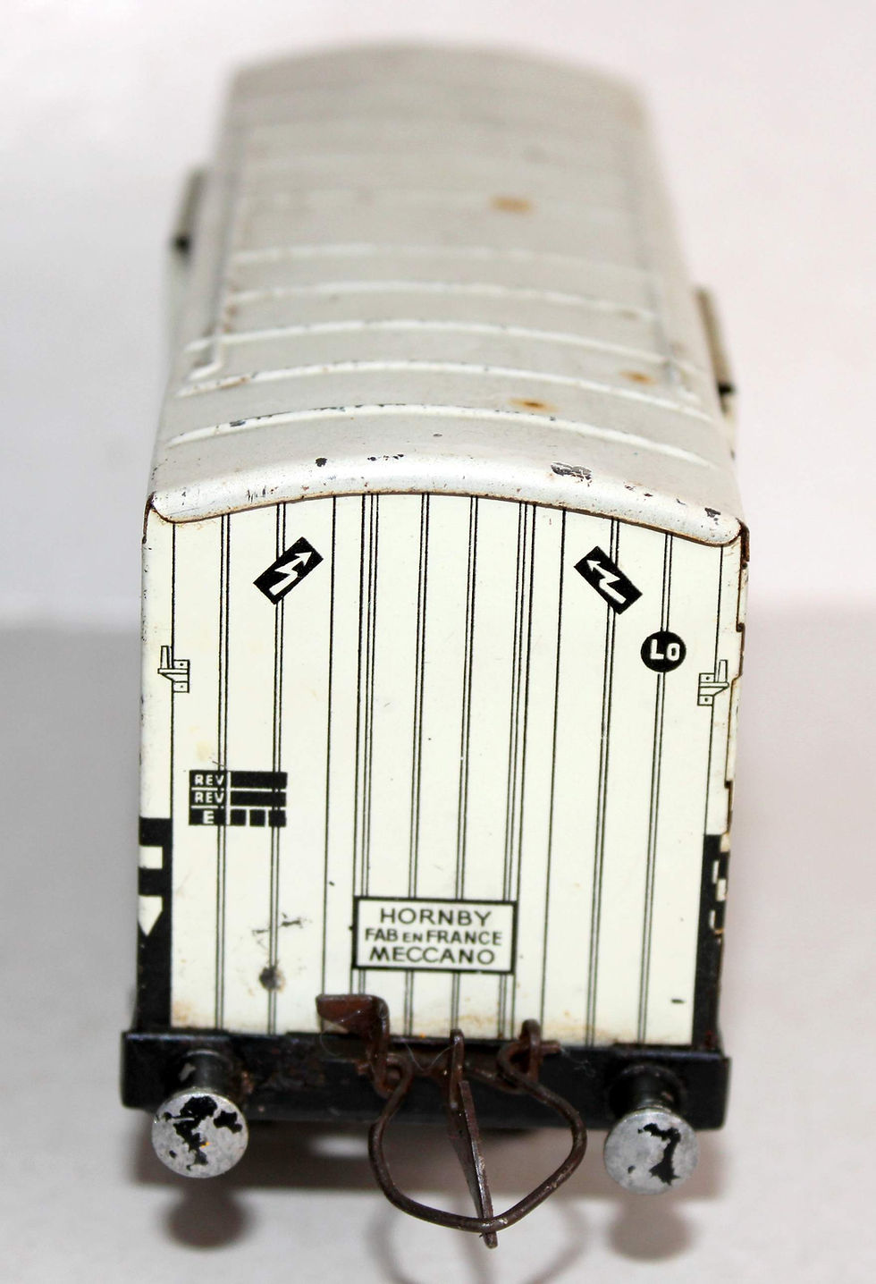 Miniatura: HORNBY O 1/48 N° I S, WAGON REFRIGERANT STEF FOURGON FRIGORIFIQUE ISOTHERME SNCF
