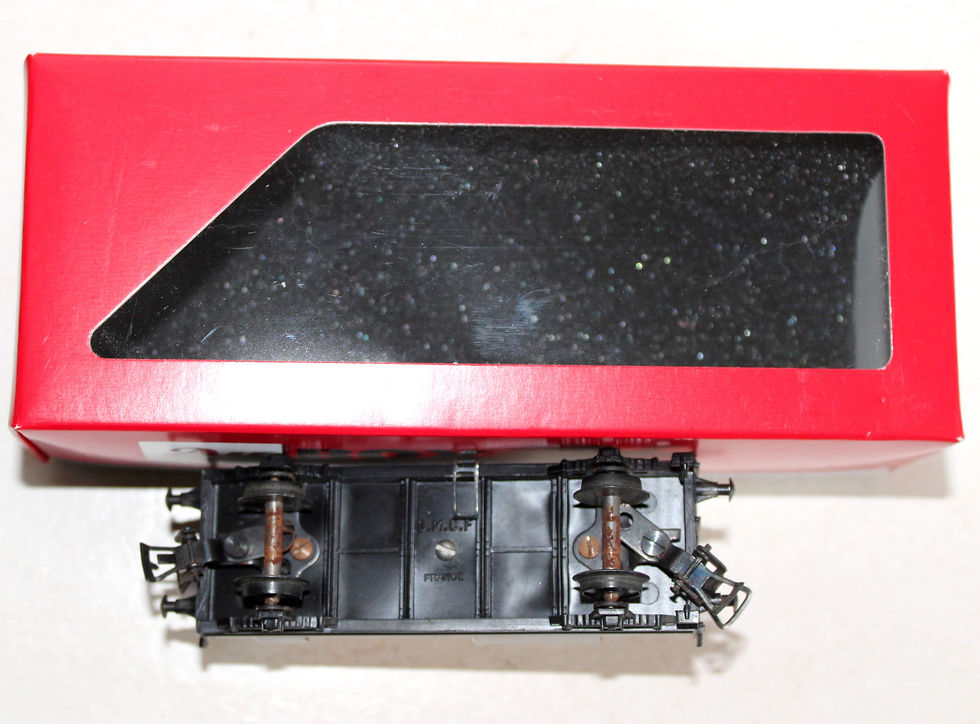 Thumbnail: RARE SMCF HO WAGON CITERNE BYRRH RESERVOIR TRANSPORT PRODUIT PETROLIER SNCF CIRY