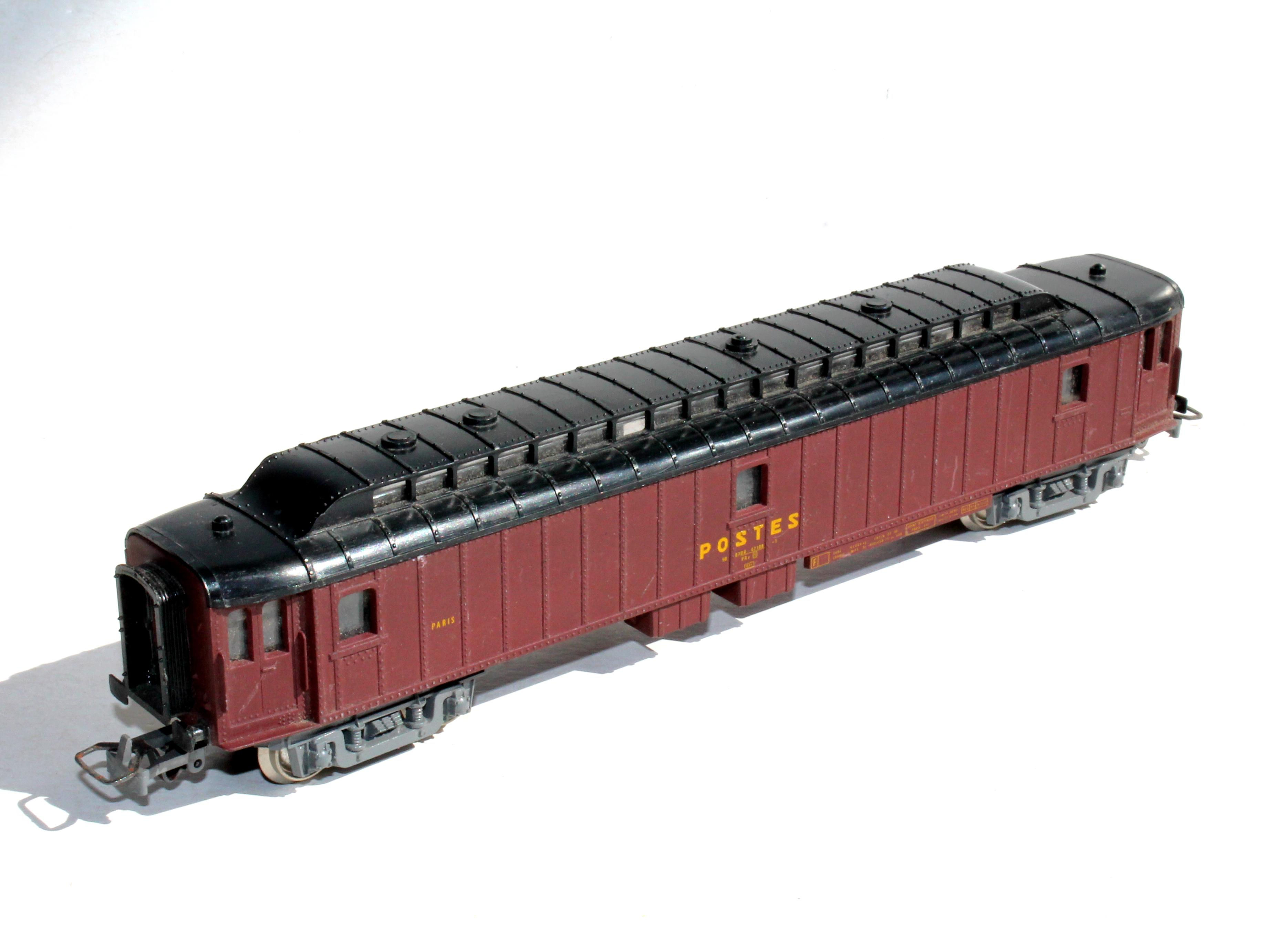 JOUEF CHAMPAGNOLE HO 5650 WAGON POSTES FOURGON BUREAU AMBULANT POSTAL SNCF PARIS
