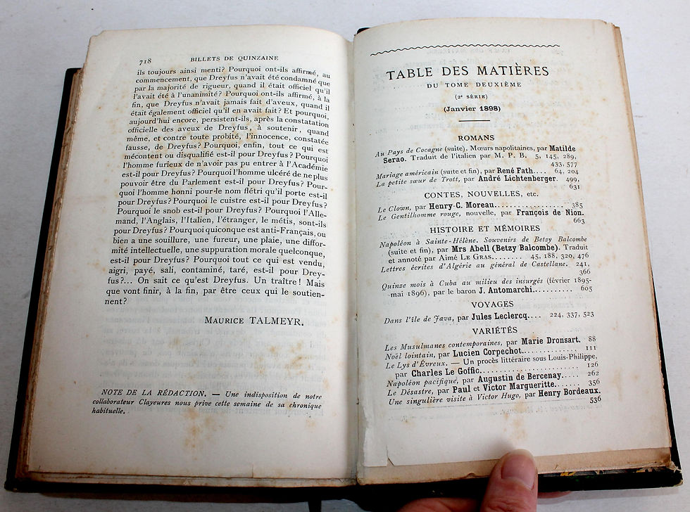 Pikkukuva: LA REVUE HEBDOMADAIRE ROMANS HISTOIRE VOYAGES 7e ANNEE JANVIER 1898 TOME II PLON