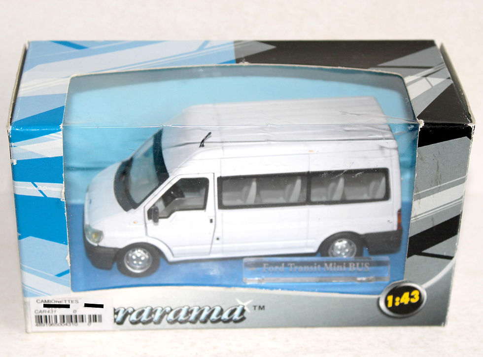 CARARAMA 1/43 CAMION FORD TRANSIT MINI BUS FOURGON CAMIONETTE UTILITAIRE AUTO
