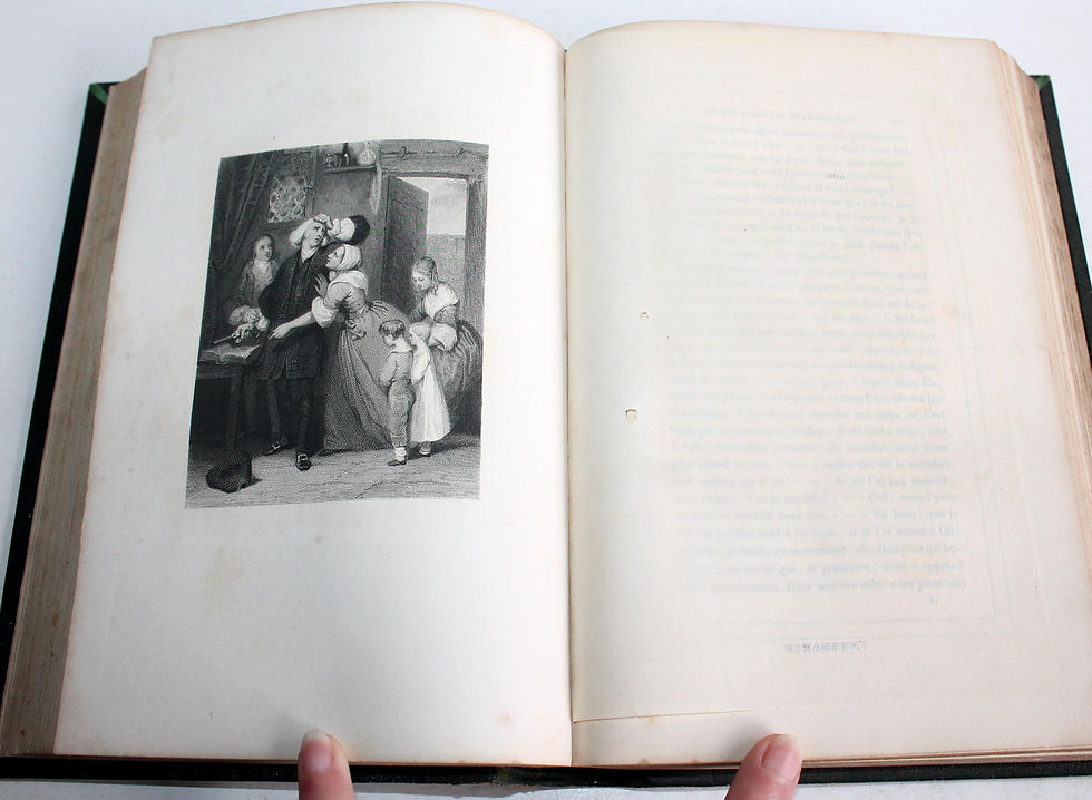 Μικρογραφία: LE VICAIRE DE WAKEFIELD par GOLDSMITH TRADUCTION NODIER 1838 FRANCAIS ET ANGLAIS