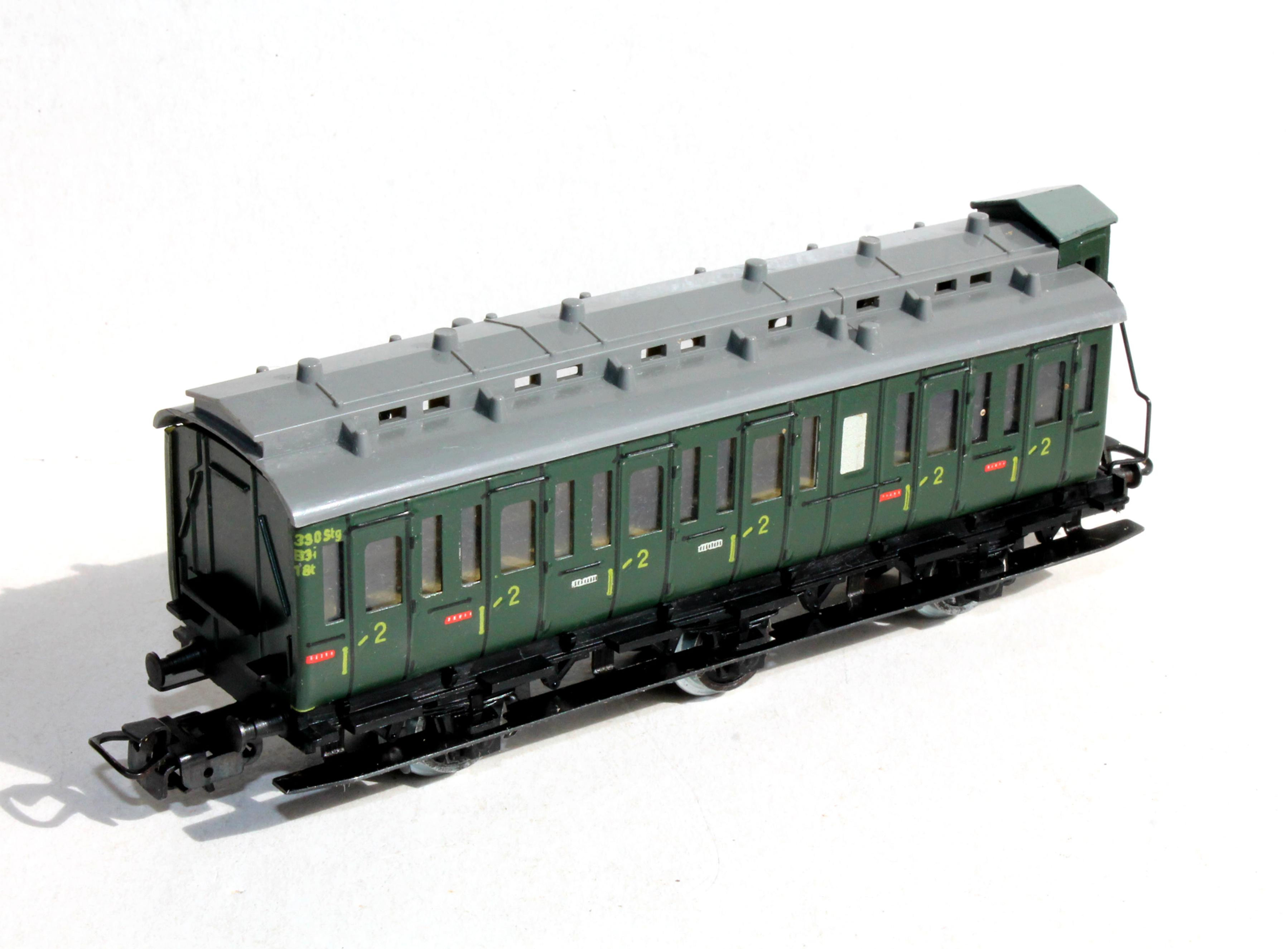 MARKLIN HO 4005 WAGON COMPARTIMENT VOITURE VOYAGEUR PRUSSIEN 2e Cl. CABINE FREIN