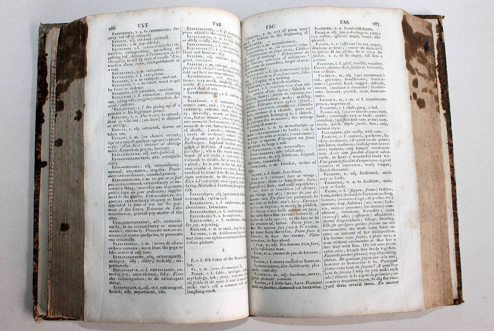 Thumbnail: DICTIONNAIRE FRANCAIS ANGLAIS, ABREGE DE BOYER, par SALMON TOME II, 1841 LEDENTU