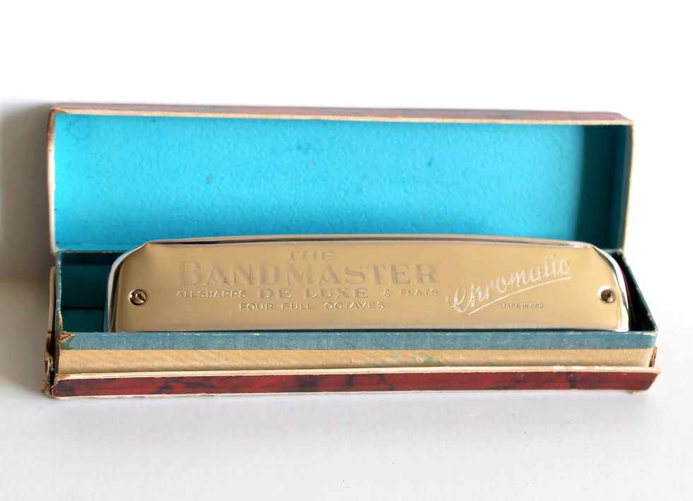 ANCIEN HARMONICA THE BANDMASTER DE LUXE CHROMATIC "C" FOUR FULL OCTAVE, 16 HOLES
