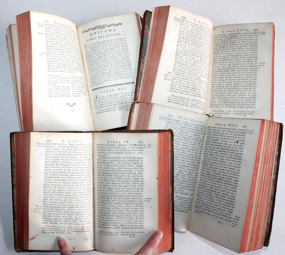 Miniaturbild: T. LIVII PATAVINI HISTORIARUM AB URBE CONDITA LIBRI QUI SUPERSUNT / CREVIER 1780