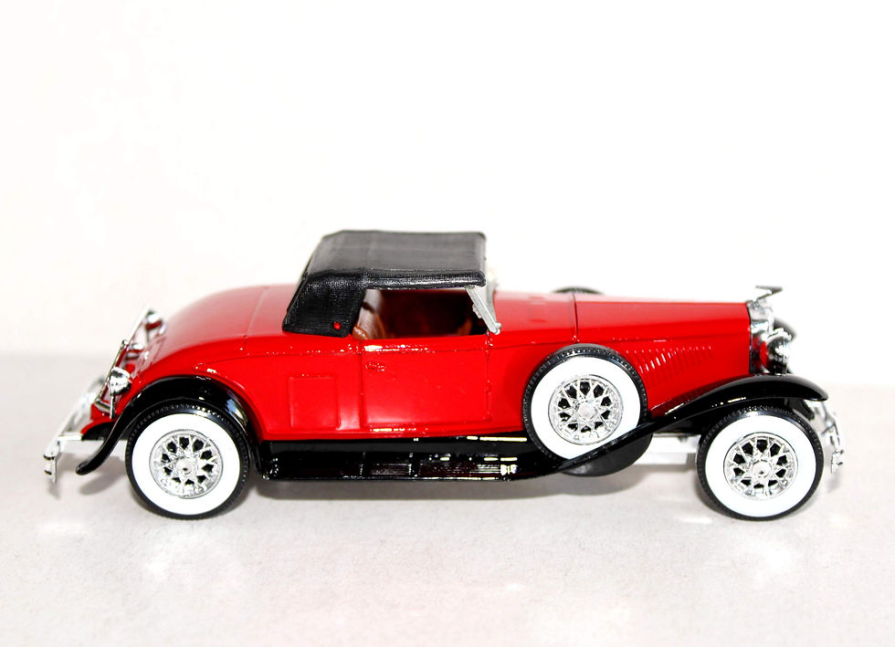 Miniature : SOLIDO 1/43 N°25 DUESENBERG J SPIDER ROUGE VOITURE DECAPOTABLE, AUTO MINIATURE