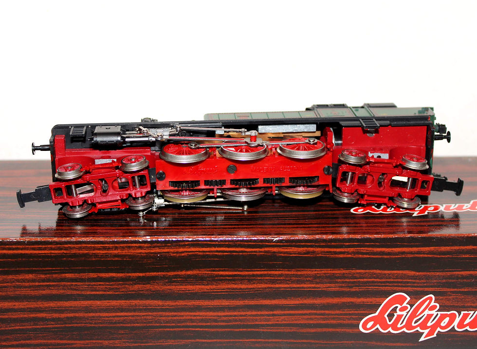 Miniatura: LILIPUT HO 78 00 LOCOTENDER LOCOMOTIVE VAPEUR 232 T18 PRUSSIENNE MOTEUR + FEU OK