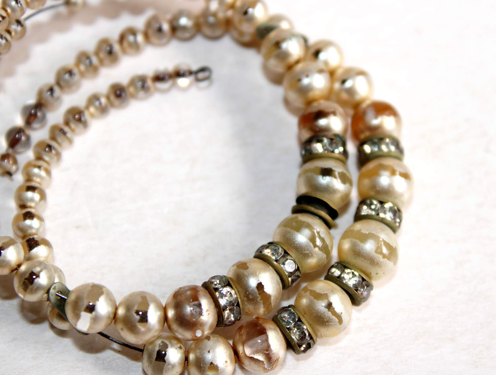 縮圖：JOLI BOITE RONDE BIJOUX TABAC MEDICAMENT CORNE INSCRUSTÉ D'OS FAIT MAIN ART DECO