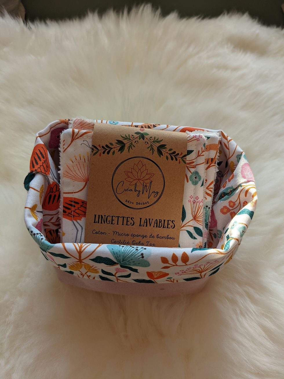 Miniature : Lingettes x4 avec son panier assortie