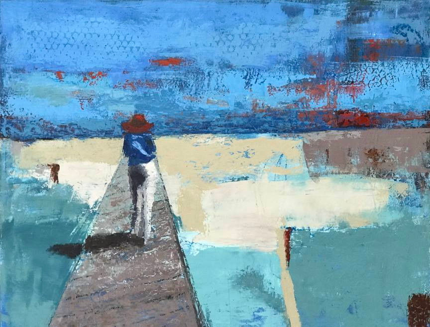 Oil Painting "Beach Solace" by Sonya Diimmler