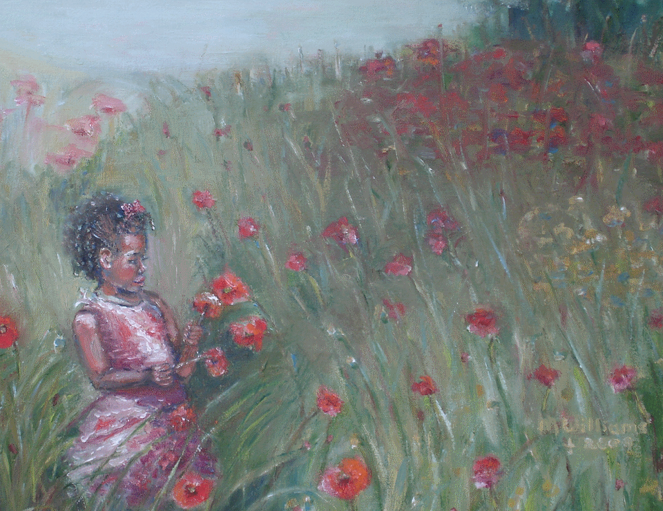"Playing in Poppies"