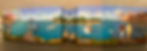 A panorama view of the full mural