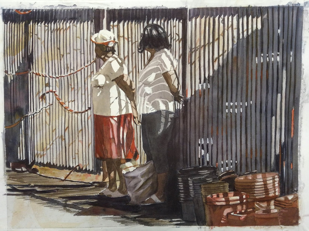 Watercolor Magazine Cover