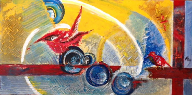 "Candy Apple Red Bird"