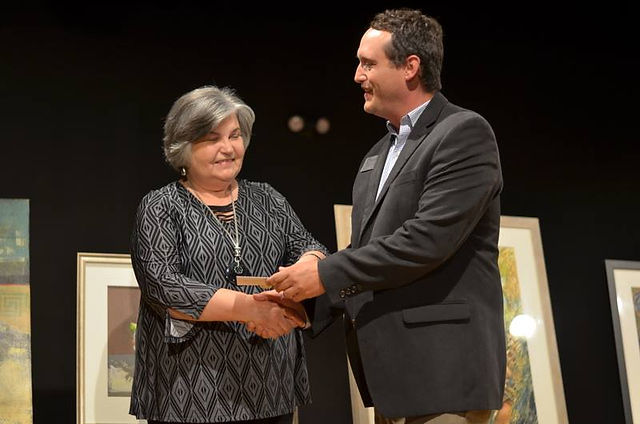 Ingrid Carson Accepting Award