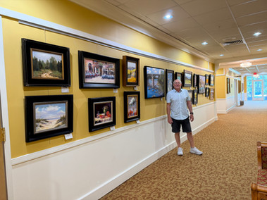Ron Weathers and his exhibit