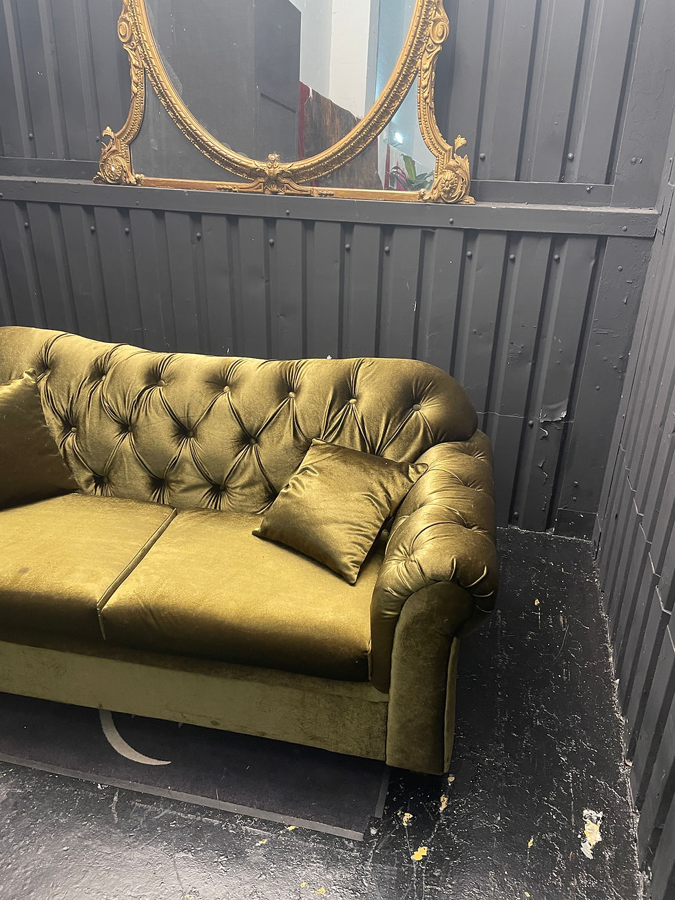Thumbnail: Chesterfield shaped two seat sofa
