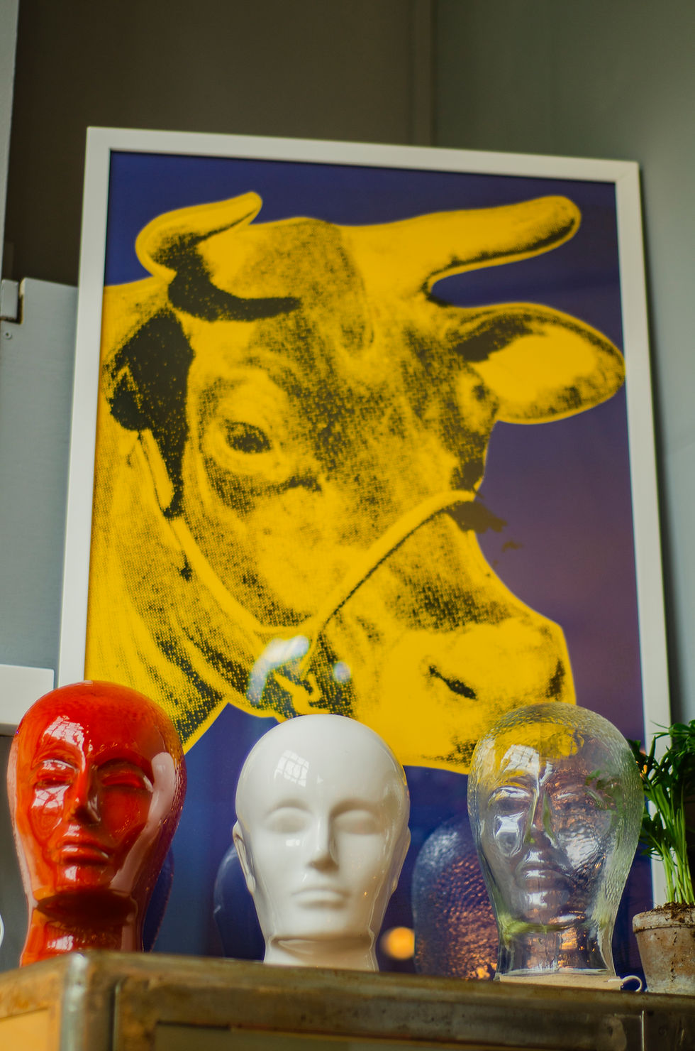 Thumbnail: Andy Warhol - "Yellow" Cow (1971) - 1992 Offset