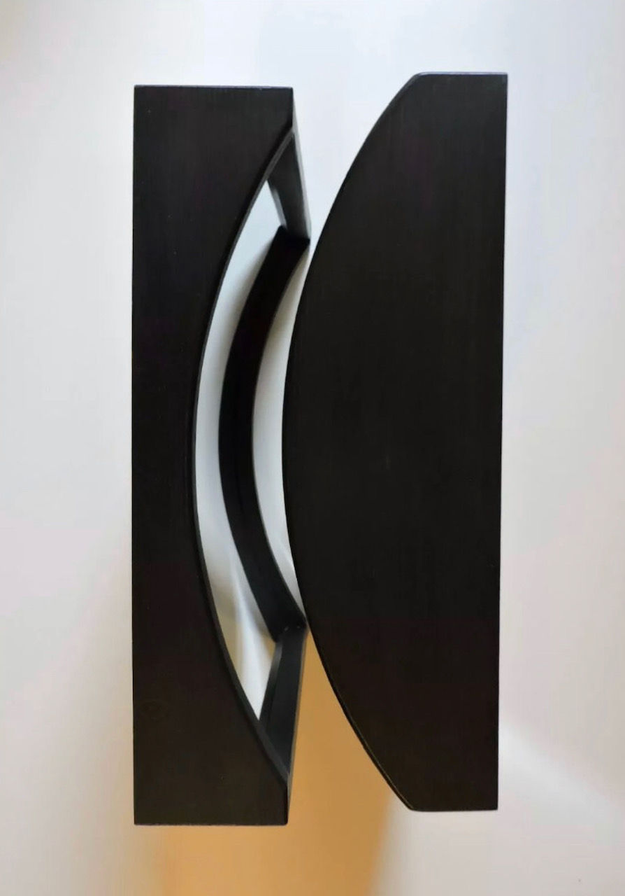 Thumbnail: Wooden ebonised fairground distortion mirrors