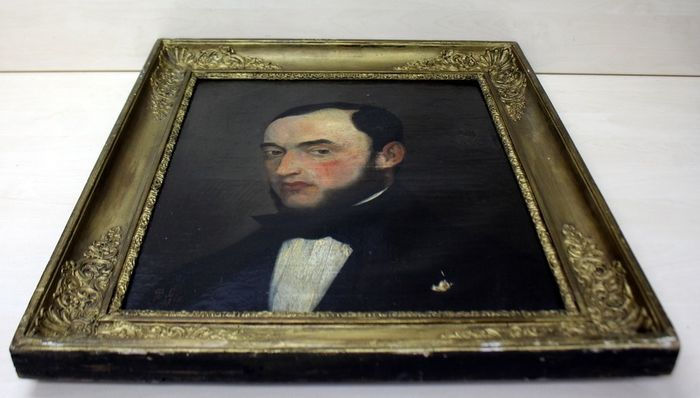 Thumbnail: Oil on canvas - Hand signed - 1815