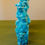 Thumbnail: Vintage set of Chinese Foo Fu Dogs Lions Figures Turquoise blue 5