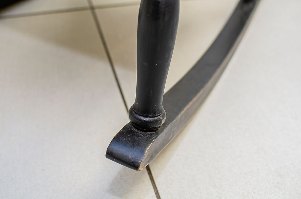 Thumbnail: Classic Ebonised Rocking Chair 7