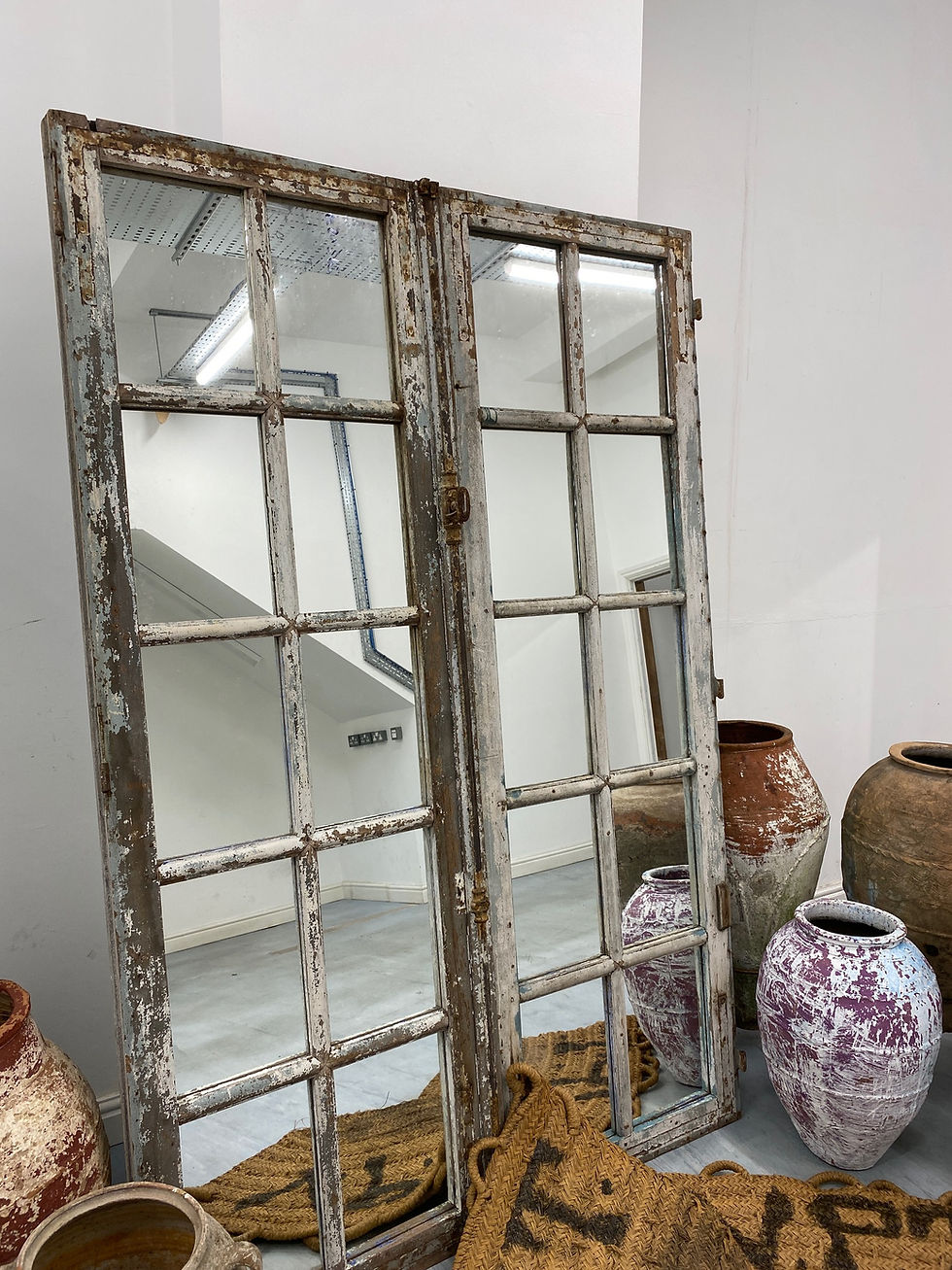 Thumbnail: Large Floor Standing Mirrors Reclaimed French Chateau Doors