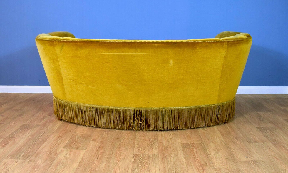 Thumbnail: Danish Art Deco 'Banana' Sofa